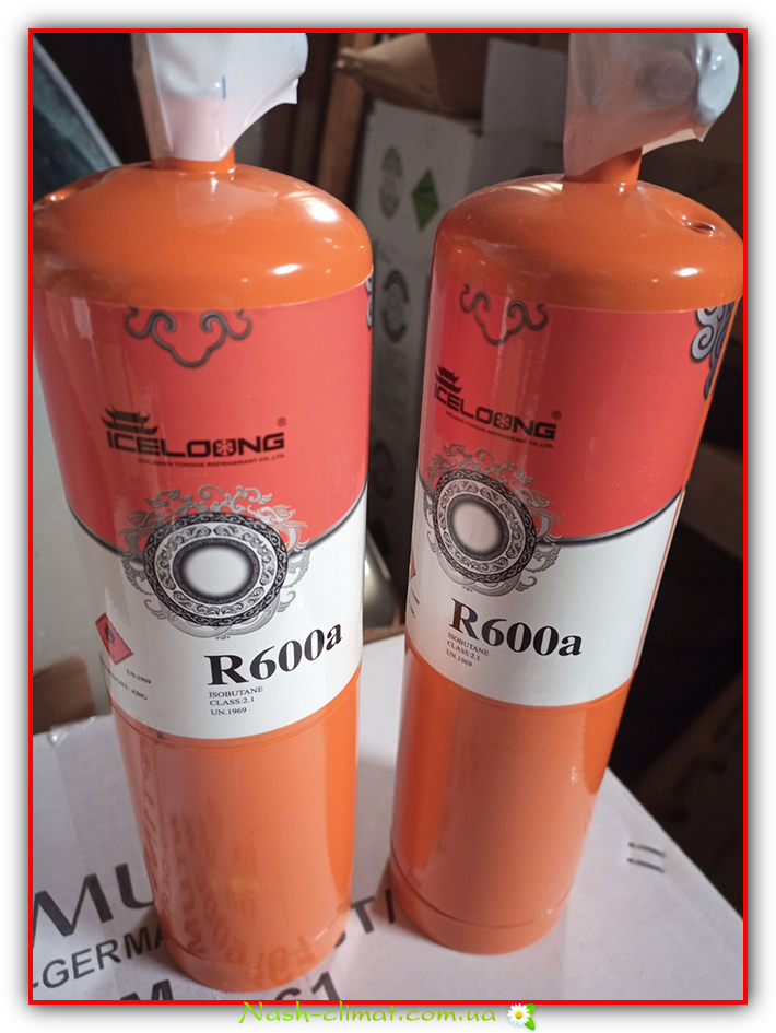 Фреон R-600A ізобутан 420г, з краном Фреон R-600A ізобутан 420г, з краном