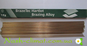 Припой BrazeTec 4076 серебро 40% по штучно